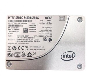 インテル Intel SSD DC S4500 シリーズ 480G 2.5インチ SATA 6 Gb/s 3D1 TLC SSDSC2KB480G7 健康状態90％以上ソリッド・ステート・ドライブ