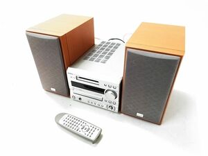 □動作品 ONKYO オンキョー ミニコンポ FR-X7A CD/MD スピーカー D-F700 システムコンポ 1001-76 @140□