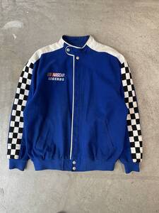 希少！USA購入！80s 90s CHASE NASCAR ナスカー レーシングジャケット モーターサイクル JEFF HAMILTON ハミルトン 大きいサイズ(L) 