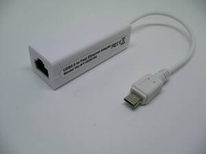 【新品】 マイクロUSB イーサネット 有線LAN接続用マイクロUSB アダプター(USB:2.0toFast Ethernet Adapter白)4