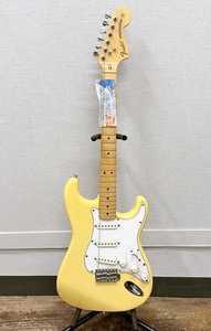 フェンダージャパン Fender Japan エレキギター ストラトキャスター STRATOCASTER シンクロタイプ N048488 日本製 黄色 イエロー系