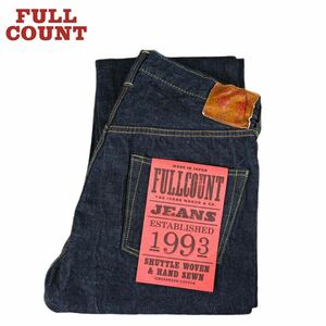 FULL COUNT W35 Lot.1101W Straight Denim (One Wash) フルカウント