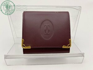 AK0606483　▼ CARTIER カルティエ コインケース レザー レッド 赤色 小銭入れ ウォレット レディース 現状品 中古品