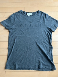 【USED】正規店購入　GUCCI　グッチ　Tシャツ　霜降り（杢グレー）