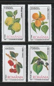 （ルーマニア）2003年フルーツ4種完、スコット評価12ドル（海外より発送、説明欄参照）