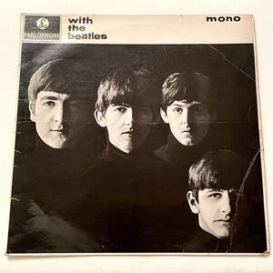 2nd Press 2桁スタンパー マト-3N/-3N WITH THE BEATLES UKオリジナル盤 MONO LP PARLOPHONE PMC1206 ザ・ビートルズ レコード