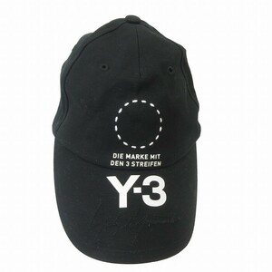 ワイスリー Y-3 ヨウジヤマモト 近年 キャップ 帽子 シックスパネル ロゴプリント 刺繍 黒 ブラック 23F001 レディース