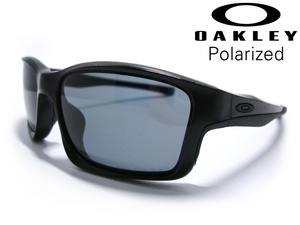 定価3万OAKLEY CHAINLINK Polarized偏光サングラス ブラックOO9247-15 Grayポラライズド アジアンフィット チェーンリンク メンズ スクエア