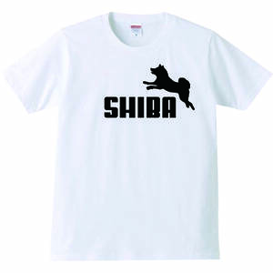 【送料無料】【新品】SHIBA 柴 柴犬 Tシャツ パロディ おもしろ プレゼント メンズ 白 Sサイズ