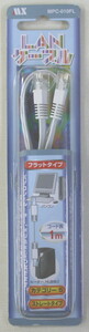 フラットＬＡＮケーブル ストレ－トタイプ １ｍ カテゴリ－５ ＲＪ－４５