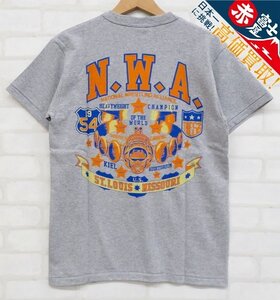 8T3156【クリックポスト対応】未使用品 BO’S GLAD RAGS N. W. A. WORLD’S HEAVYWEIGHT CHAMPION TITLE BELT TEE ボーズグラッドラグス