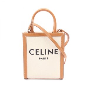 セリーヌ ミニ バーティカルカバ ブランドオフ CELINE キャンバス ハンドバッグ キャンバス 中古 レディース