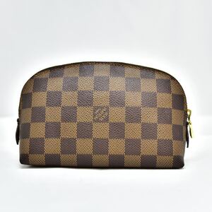 鑑定済 ルイヴィトン LOUIS VUITTON ポシェット ダミエ コスメティック N47516 ポーチ 即日配送k1012-1