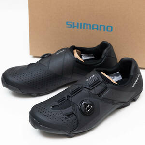 新品 シマノ shimano XC3 ワイド 25.8cm SH-XC300 ブラック SPD ビンディング シューズ MTB BMX レース