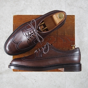 ★未使用★FUGASHIN/フウガシン SIZE 7【定価￥42,900-★ロングウイング/EARLY-TIMES】カーフ/濃茶/メンズ/FUGASHIN★l656-6