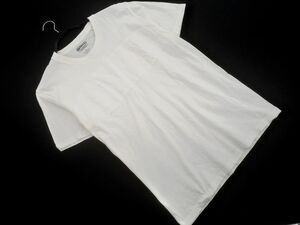 OUTDOOR PRODUCTS アウトドアプロダクツ エンボス ロゴ 半袖 Tシャツ sizeL/白 ■◆ ☆ efb1 メンズ