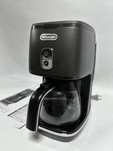 ☆送料無料 良品 DeLonghi デロンギ ドリップコーヒーメーカー ディスティンタ ICMI011J BK ブラック レギュラーコーヒー 6杯用