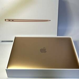 1円~【初期化済み】Apple MacBook Air 13.3インチ M1 2020 MGND3J/A ゴールド 8GB 256GB 8C CPU 7C GPU 充放電回数46 GK-100012