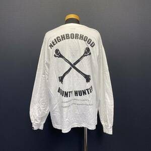 NEIGHBORHOOD × BOUNTY HUNTER L/S TEE ネイバーフッド バウンティーハンター ロングスリーブ Tシャツ size L ホワイト 長袖