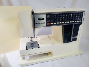 【動作品】JANOME ジャノメ MODEL 5002 MEMORIA メモリア ミシン アンティークミシン フットコントローラー付き 中古 現状品★to-10