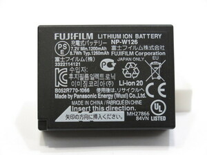 【 中古品 】FUJIFIL NP-W126 純正バッテリー フジフイルム [管GF906]