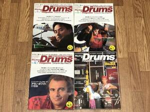 リズム＆ドラム・マガジン 1988年 1年分 4冊セット / 昭和63年 まとめ売り Rhythm & Drums magazine