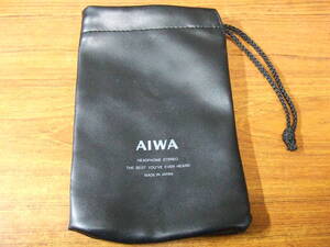 L699 希少！AIWA アイワ　日本製　ポータブルカセットプレーヤー用袋　袋のみ　入れ物　ソフトケース　中古