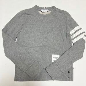 極美品 現行品 サイズ42 THOM BROWNE トムブラウン スウェット グレー