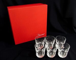 1000円スタート ロックグラス 計6点 Baccarat バカラ アルクール イヴ 約口径8cm×高さ9.5cm クリスタルガラス タンブラー 食器 WHO D①914