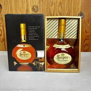 s0913606 未開封 揮発あり Super old NIKKA WHISKY スーパーオールド ニッカ ウイスキー 特級 箱付き お酒 古酒 古ラベル 酒 中古品