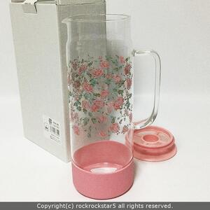 ロイヤルアーデン ポッド 耐熱ガラス ピンク 薔薇 バラ 56197 新品