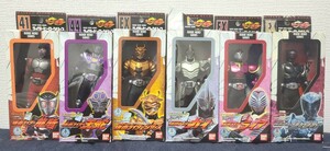 [未開封含む6体セット] 仮面ライダー龍騎 ライダーヒーローシリーズ バンダイ ソフビ フィギュア 王蛇 リュウガ ガイ ライア シザース RHS