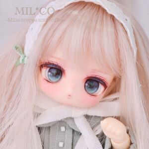 【MIL*CO】OBヘッド KAISERカスタムヘッド＋オリジナルラベルアイ　ピコニーモp、オビツ11向け　