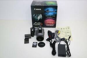 Canon キャノン　Power Shot　Pro 90 IS　動作品　元箱・純正バッテリー等　付属品多数