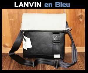 送料無料 特価即決【未使用】 LANVIN en Bleu ★ B5 ショルダーバッグ ★ ランバンオンブルー 迷彩 カモフラ 税込定価1万9800円 563111