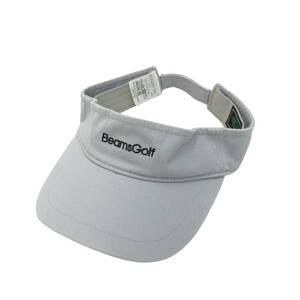 【1円】BEAMS GOLF ビームスゴルフ サンバイザー グレー系 55-57cm [240101229029]