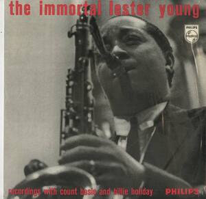 オランダ59年プレスLP Lester Young / The Immortal Lester Young【Philips B 07521 L】Count Basie Billie Holiday モダン・ジャズ