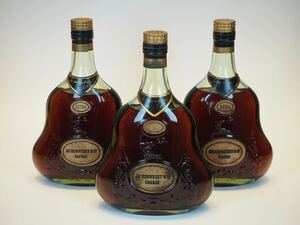 古酒 ヘネシー コニャック 3本まとめて エクストラ XO EXTRA グリーンボトル Cognac Hennessy X.O 未開封