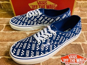 ★USA企画/27,5cm！新品.バンズ.VANS.オーセンティック.総柄.スニーカー.箱付き.サーフロックバイカーアメカジ.西海岸ビンテージスタイル