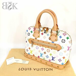 極美品 ルイヴィトン モノグラム マルチカラー ブロン アルマ M92647 ハンドバッグ レディース 鞄 LOUIS VUITTON 中古 ★