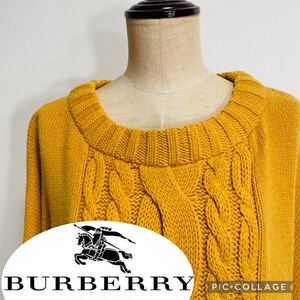 Burberry セーターワンピース◎ニット スカート カーディガン 長袖 ニット