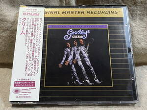 CREAM - GOODBYE 高音質 24KゴールドCD MFSL盤 UDCD681 日本盤 帯付 廃盤 レア盤