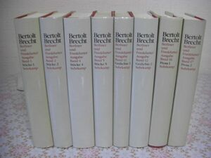 洋書 Bertolt Brecht Werke 存8冊 ベルトルト・ブレヒト作品集 B3