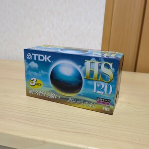 TDK HS120 ビデオテープ 未開封品 3本 T-120HSRX3 現状品