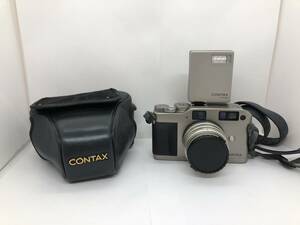 CONTAX G1★レンジファインダー フィルムカメラ ボディ Carl Zeiss Planar 2/45 レンズ TLA140 フラッシュ 　コンタックス