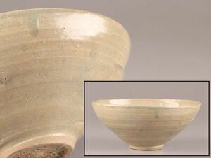 古美術 朝鮮古陶磁器 高麗青磁 鉢 時代物 極上品 初だし品 C6416