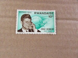 70　ルワンダ　ケネディ大統領の死去記念日　1種完　1965-11-22