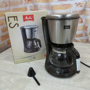 4132PC24【中古品】メリタ(Melitta) フィルターペーパー式 コーヒーメーカー エズ 700ml ブラック 5杯用 SKG56-T