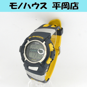 動作品 CASIO G-SHOCK DWX-110PS クオーツ式腕時計 Triple Crown of Surfing イエロー×ブラック タイドグラフ 24年12月電池交換 札幌市