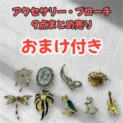 【おまけ付き】アクセサリー カメオ ブローチ 9点 まとめ売り